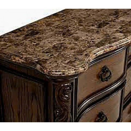 MB6615 - Imperial : Tủ 9 Ngăn Kéo + Mặt Tủ Đá Hoa Cương